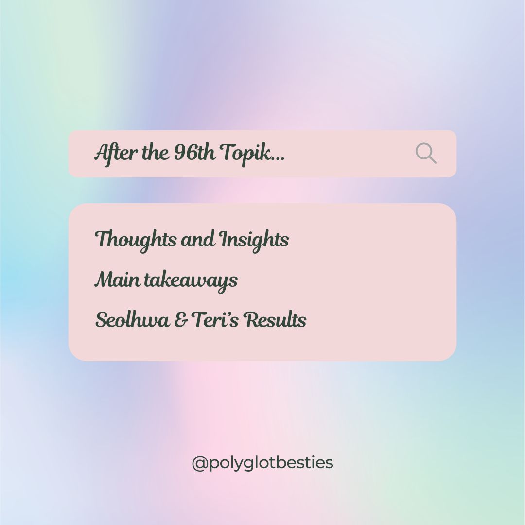 Unpacking the 96th TOPIK: Exam Challenges, Results, and Insights